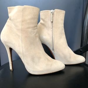 Ralph Lauren Tan Heel Suede Booties HOT!